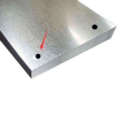 Galvanized metal stamping plate with hole