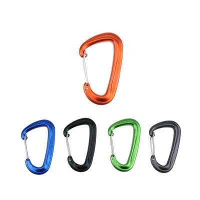 Climbing carabiner with spring of 12KN